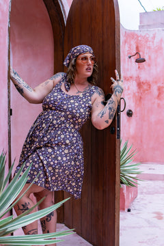 Peta Mini Dress - Wild Petals - Almost Famous by Jinx the Label