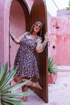 Peta Mini Dress - Wild Petals - Almost Famous by Jinx the Label