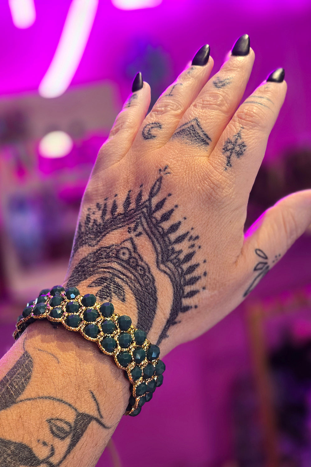 Phoenix Rising Bracelet - Dark Green by Jinx the Label