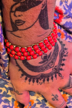 Phoenix Rising Bracelet - Red Coral by Jinx the Label