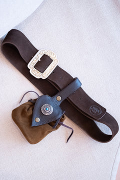 Pixie Dust Pouch in Woodland Ember | Leather Belt Pouch | Jinx the Label