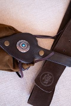 Pixie Dust Pouch in Woodland Ember | Leather Belt Pouch | Jinx the Label