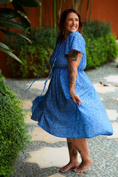 Rachel Dress - Blue Curacao - By Jinx the Label