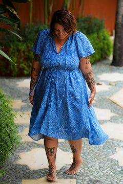 Rachel Dress - Blue Curacao - By Jinx the Label