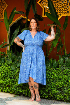 Rachel Dress - Blue Curacao - By Jinx the Label