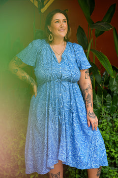 Rachel Dress - Blue Curacao - By Jinx the Label