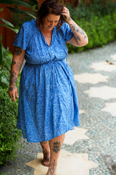 Rachel Dress - Blue Curacao - By Jinx the Label