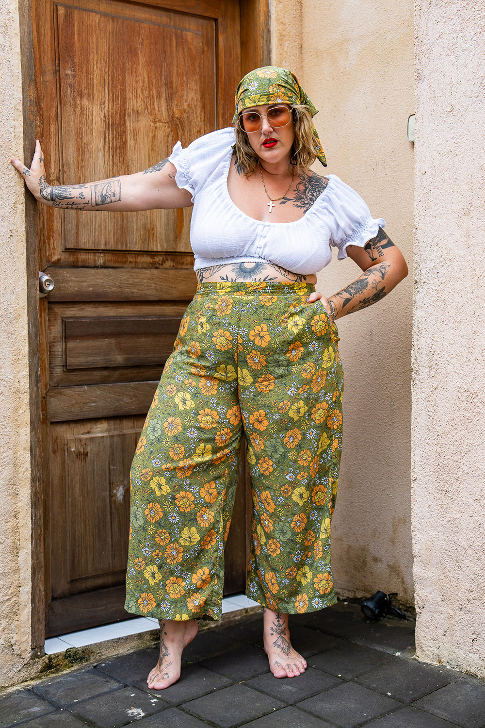 Renee Crop Top - White - Almost Famous by Jinx the Label