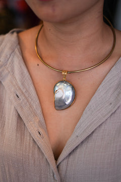 Sacred Spiral Nautilus Necklace - Sunspell by Jinx the Label