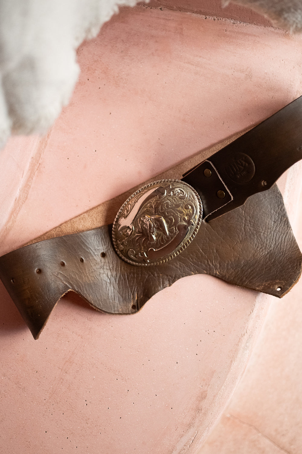 Saddle Up Belt | Genuine Leather Western Belt in Outlaw Oak | Jinx The Label