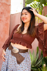 Saddle Up Belt | Genuine Leather Western Belt in Outlaw Oak | Jinx The Label