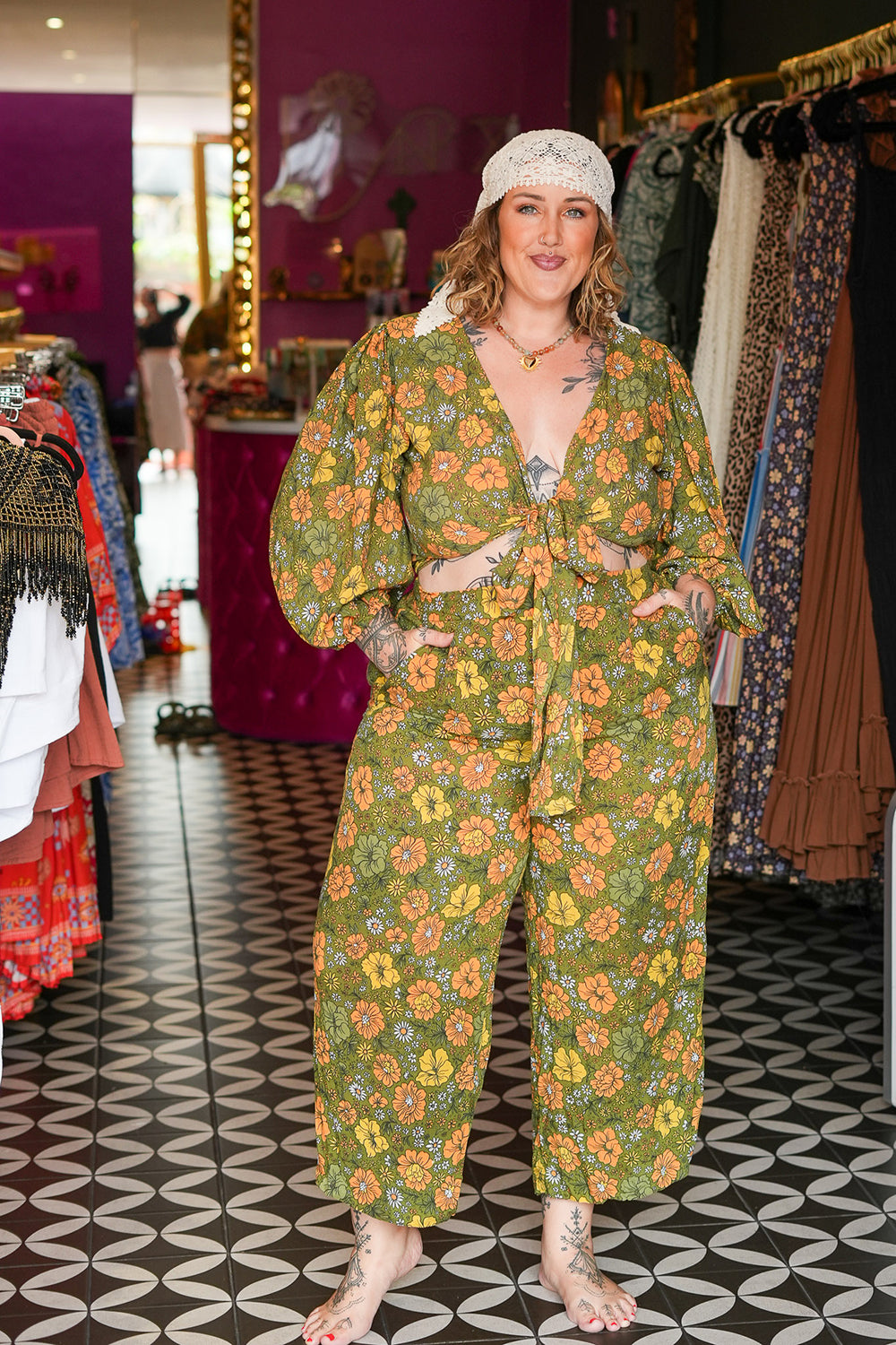 Sandy Pants in Flower Power by Jinx the Label