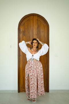 Saskia Skirt in Soft Peach by Jinx the Label