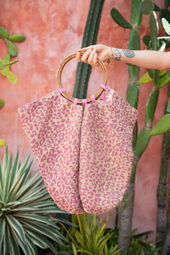 Savannah Tote Bag in Blush Leopard | Jinx the Label