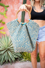 Savannah Tote Bag in Ocean Leopard | Jinx the Label