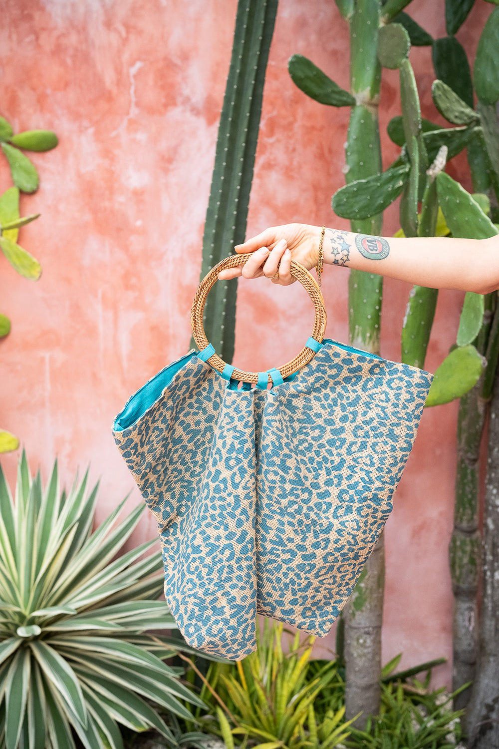 Savannah Tote Bag in Ocean Leopard | Jinx the Label