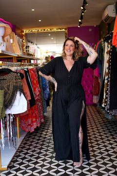Sienna Jumpsuit in Black by Jinx the Label