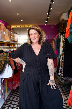 Sienna Jumpsuit in Black by Jinx the Label