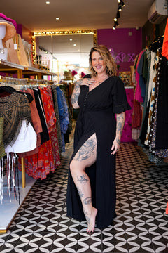 Sienna Jumpsuit in Black by Jinx the Label