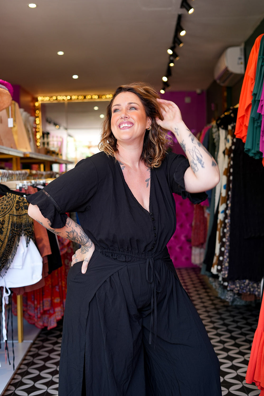 Sienna Jumpsuit in Black by Jinx the Label