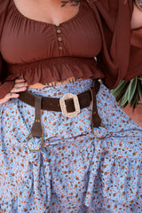 Silver Sage Belt in Saddlewood | Jinx the Label