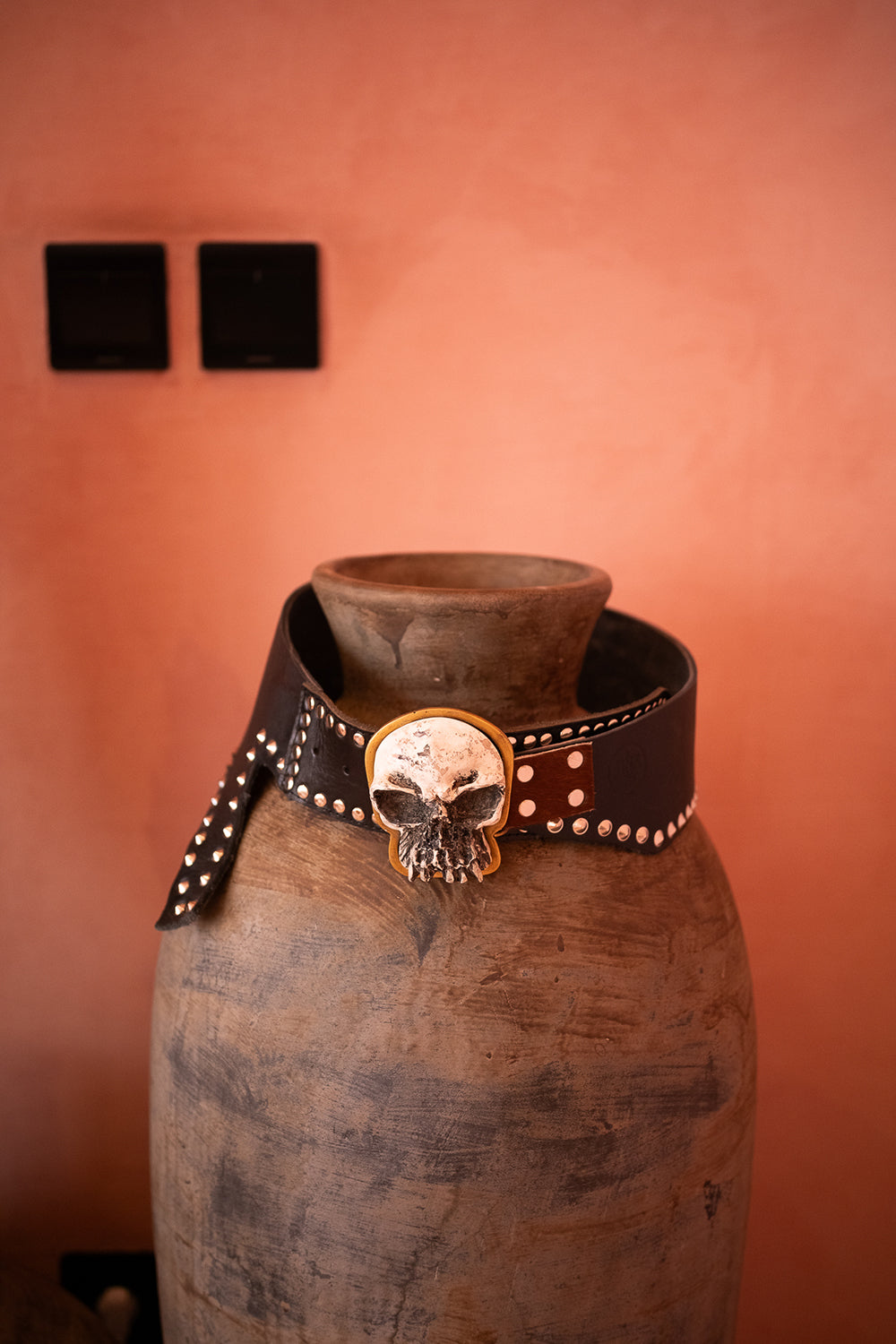 Sinaloa Leather Belt in Bonefire Black | Jinx the Label
