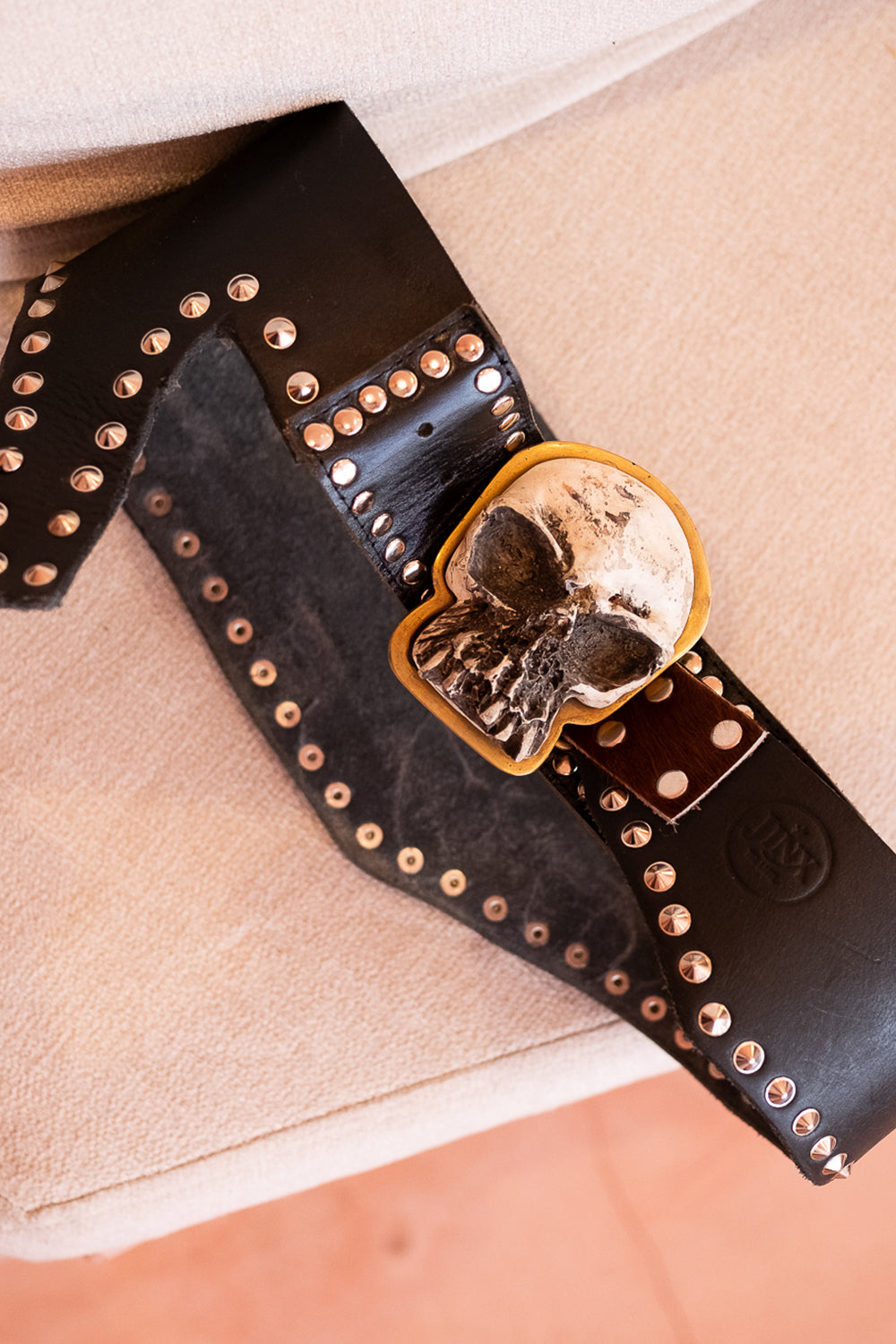 Sinaloa Leather Belt in Bonefire Black | Jinx the Label