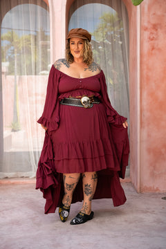 Siren Skirt in Wine | Jinx the Label