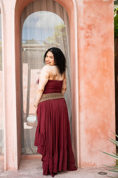 Siren Skirt in Wine | Jinx the Label