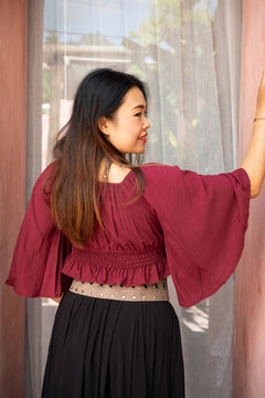 Slytherin Belt | Genuine Suede Leather Statement Belt in Desert Taupe | Jinx The Label