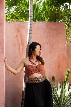 Slytherin Belt | Genuine Suede Leather Statement Belt in Desert Taupe | Jinx The Label