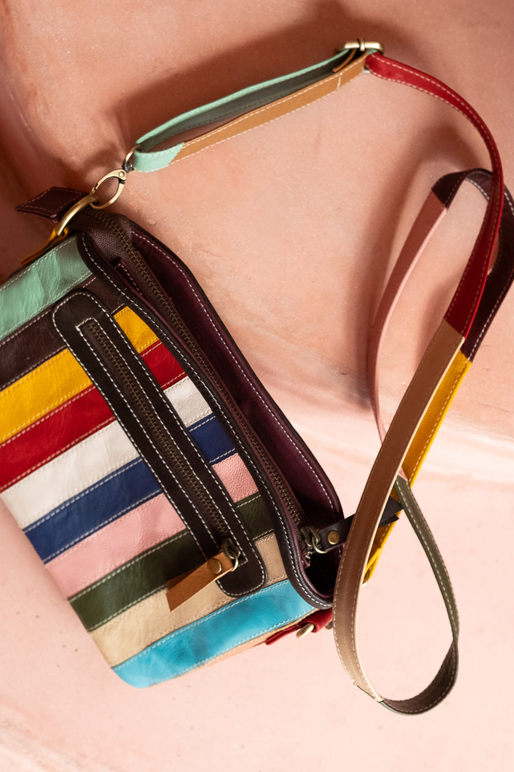 Starling Bag | Genuine Leather Patchwork Crossbody Bag | Jinx The Label