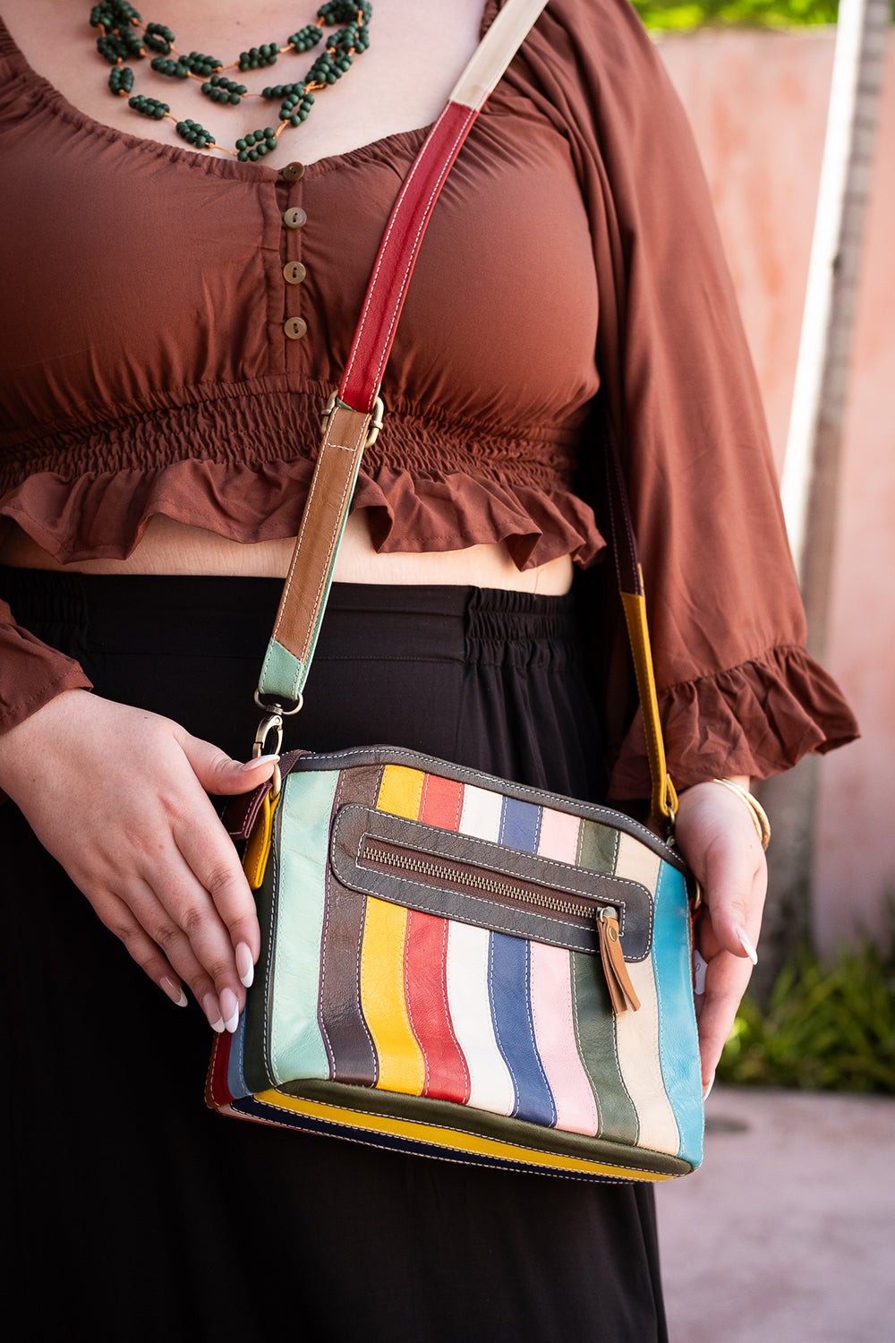 Starling Bag | Genuine Leather Patchwork Crossbody Bag | Jinx The Label