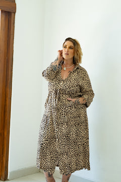 Suit Dress in Leopard by Jinx the Label