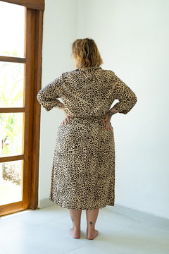 Suit Dress in Leopard by Jinx the Label