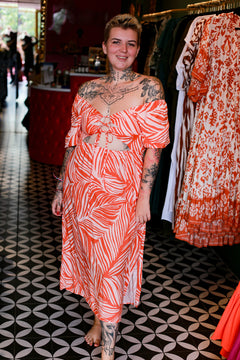 Summer Dress - Abstract Palm by Jinx the Label