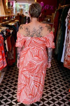 Summer Dress - Abstract Palm by Jinx the Label