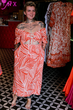 Summer Dress - Abstract Palm by Jinx the Label