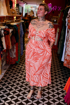Summer Dress - Abstract Palm by Jinx the Label