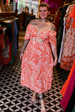 Summer Dress - Abstract Palm by Jinx the Label