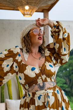 Sunny Rose Skirt - Wildflower - Almost Famous by Jinx the Label