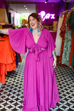 Sunny Rose Skirt - Magenta by Jinx the Label
