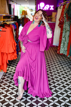 Sunny Rose Skirt - Magenta by Jinx the Label