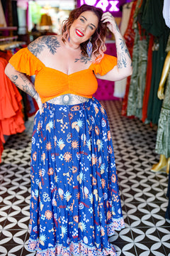 Sunny Rose Skirt - Tequila by Jinx the Label