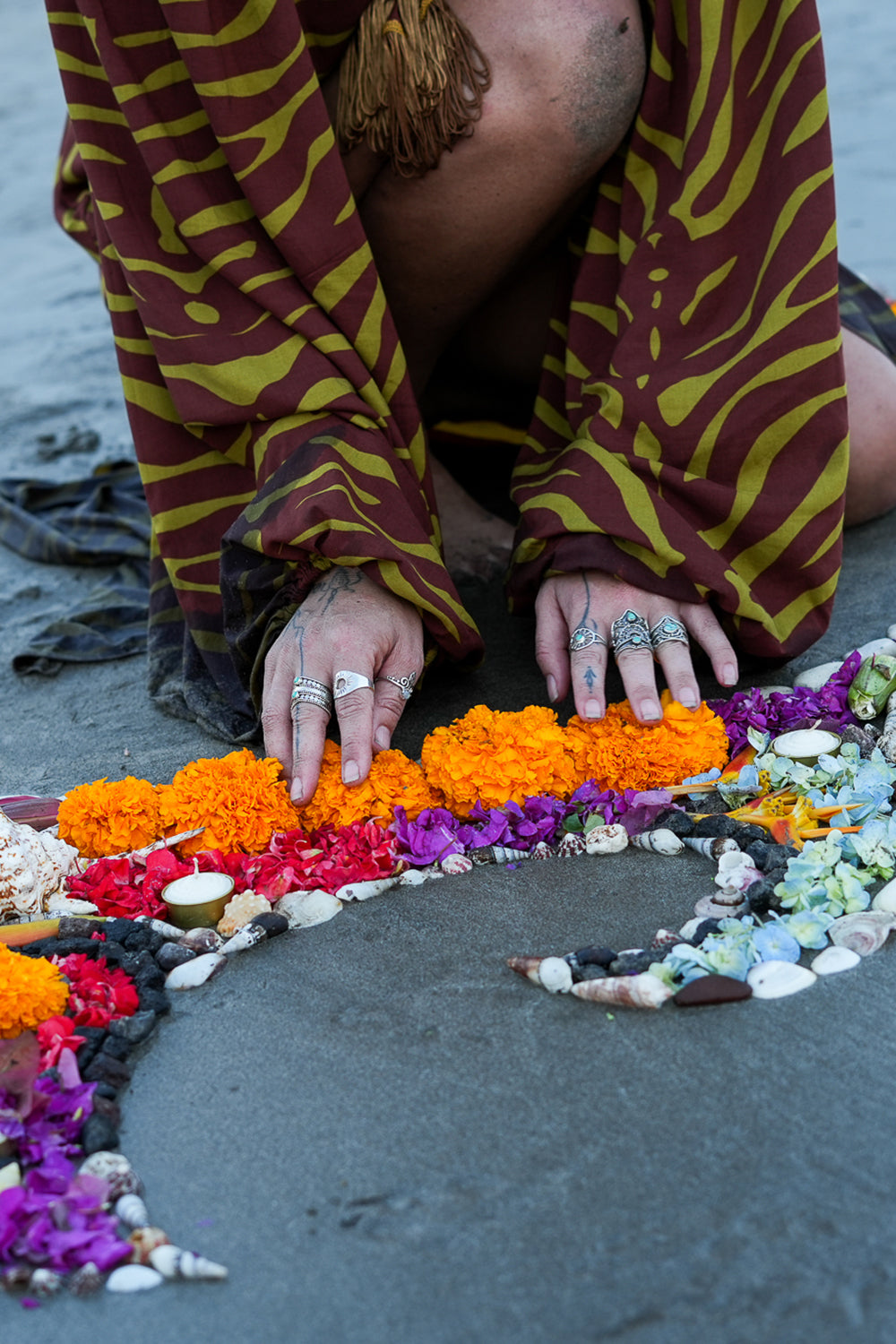 Discover the Solara Ring by Jinx the Label, a sterling silver sun inspired ring featuring a natural turquoise centre stone and delicate bohemian detailing.
