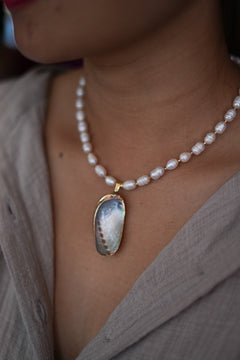 Talisman Necklace - Pearl Coast - Sunspell by Jinx the Label