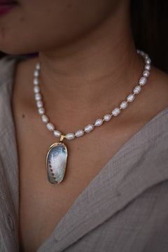 Talisman Necklace - Pearl Coast - Sunspell by Jinx the Label