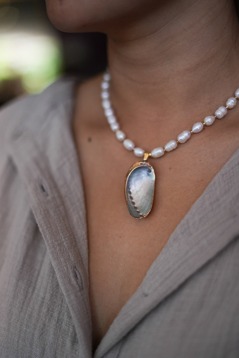 Talisman Necklace - Pearl Coast - Sunspell by Jinx the Label