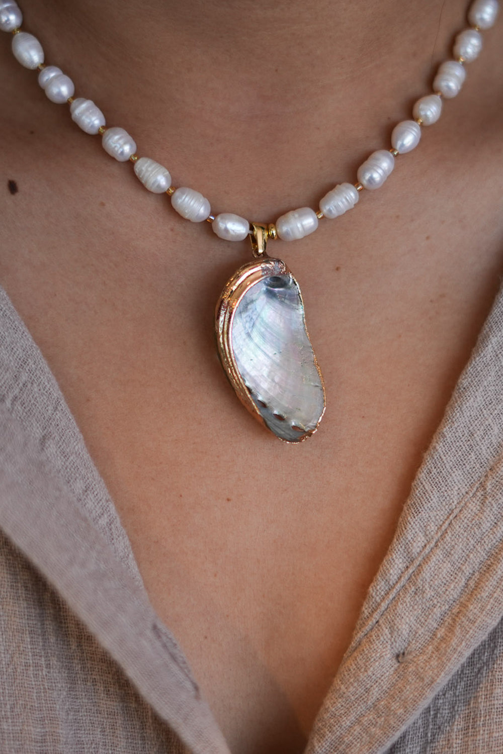Talisman Necklace - Pearl Coast - Sunspell by Jinx the Label