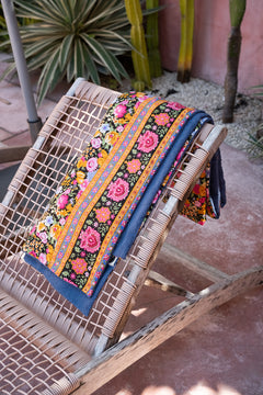Wanderlust Towel in Midnight Bloom | Jinx the Label